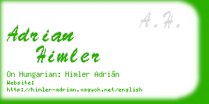 adrian himler business card